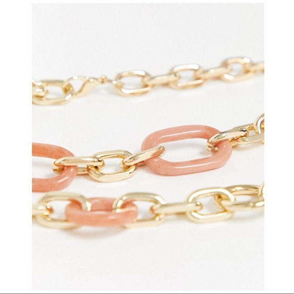 ASOS | ENAMEL GOLD CHAIN BELT 90s Y2K - Picture 3 of 4